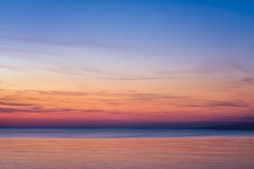 Poster de jardin Mer / coucher de soleil Warm sunset overlay