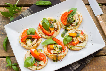 Mini-Gemüsepizza