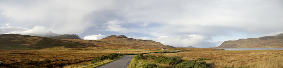Panorama near Loch Shin