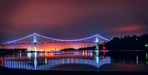 Bridge at night