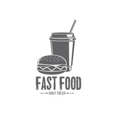 vector fast food badges