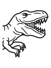 halb kopf brüllen t-rex tyrannosaurus saurier rex fleischfresser groß monster dinosaurier dino böse gefährlich fressen jagen