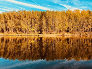 Autumn lake.