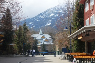 Blackcomb Village at Whistler Mountain Canada