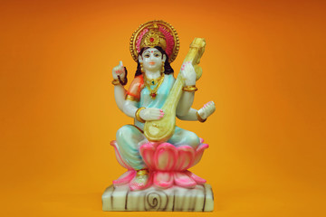 Indian goddess saraswati