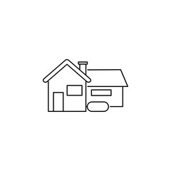 Fototapeta na wymiar house Icon. Real estate element. Premium quality graphic design. Signs, outline symbols collection, simple thin line icon for websites, web design, mobile app, info graphics