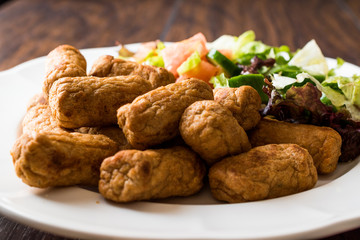 Fried Chicken Meatballs with Salad / Kofta or Kofte