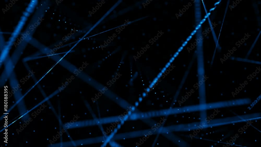 Poster 4k abstract dark background 3d particle with digital binary number 0 1 moving for cyber futuristic c