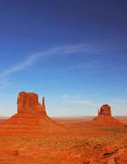 Fototapeta na wymiar The Mittens of Monument Valley