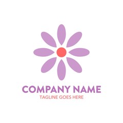 Chrysanthemum Flower Logo. vector. editable