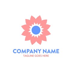 Chrysanthemum Flower Logo. vector. editable