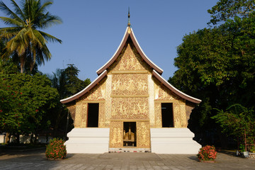 Buddhist Temple at Wat Xiengthong, Luang Prabang, Laos.