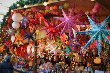 German Christmas market stars