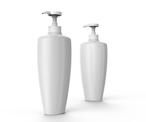 Shampoo or lotion blank mockup