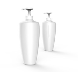 Shampoo or lotion blank mockup