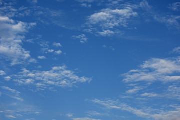 飛行機と青空と雲「雲の風景」