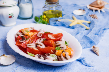 Salad with seafood