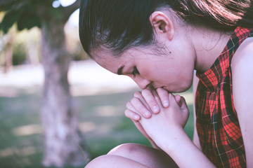 Close up sad beautiful asian woman from unrequire love,she think so much about boyfriend,life without love,sad woman heartbreak concept