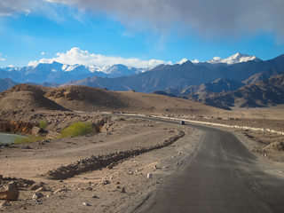 Road route, on Landscape of Lah ladakh
