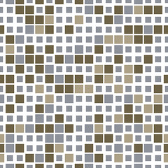 Seamless pattern. Geometric elements of square shape, located on white background. Element of graphic design.