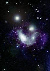 galaxy in a free space