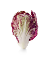 Radicchio, red salad isolated on white background