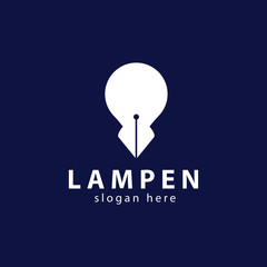 Smart Lamp Pen Logo Design
