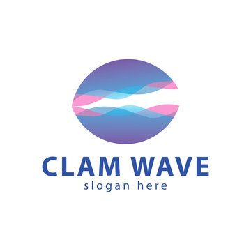 Clam Wave Color Logo