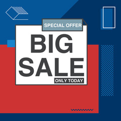 Big Sale Memphis style Banner or Poster