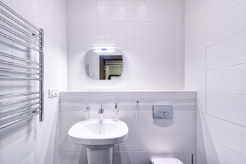 Interior design bathroom luxury house.