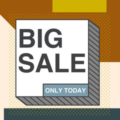 Big Sale Memphis style Banner or Poster