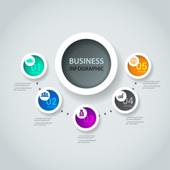 Time line infographic and icons vector design template.