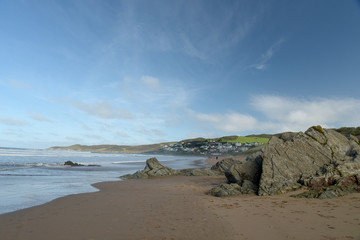 Fototapeta na wymiar Woolacombe Bay, North Devon