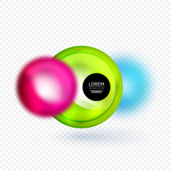 Sphere 3d vector banner