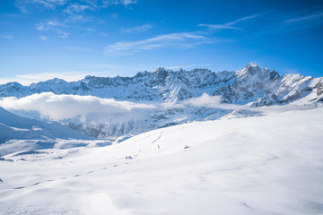 Italian Alps in the winter
