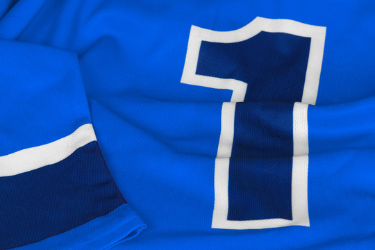 Hockey sweater dark blue with number one