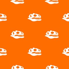 Skull of dinosaur pattern seamless