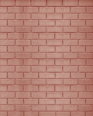 The wall of red decorative stone.