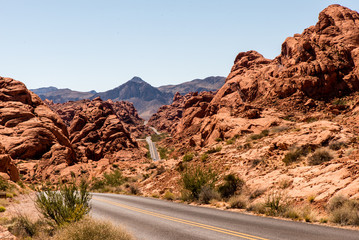Straße im Valley of Fire