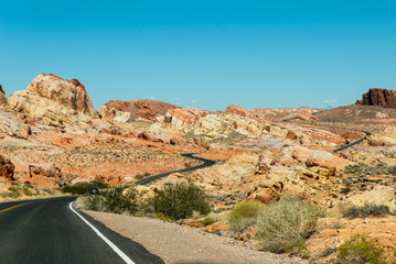 Straße im Valley of Fire
