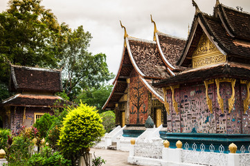 TMural art of Wat Xieng thong, Luang Prabang, Laos