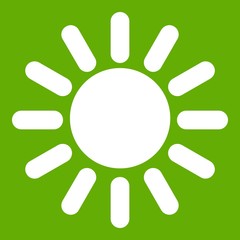 Sun icon green