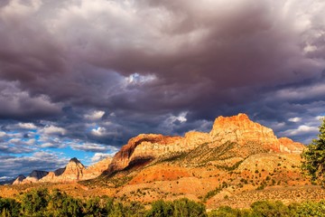 Panorama Landschaft Zion Nationalpark Utah