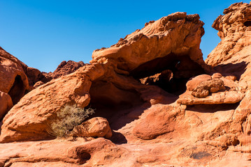 rote Felsen im Valley of fire