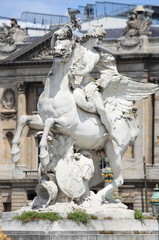 Fototapeta na wymiar Statue of Mercury in Paris, France
