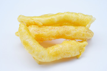 dried fish maw for cooking on White background