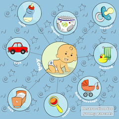 instruction for young parents boy