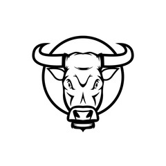 Wild Animal - Bull - vector logo/icon illustration