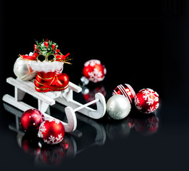 Christmas Decoration with Sleigh.