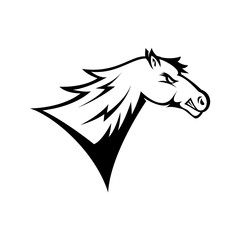 Wild Animal - horse - vector logo/icon illustration